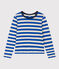Women's Straight Round-Neck Cotton T-Shirt NEWBLEU /MASTOC