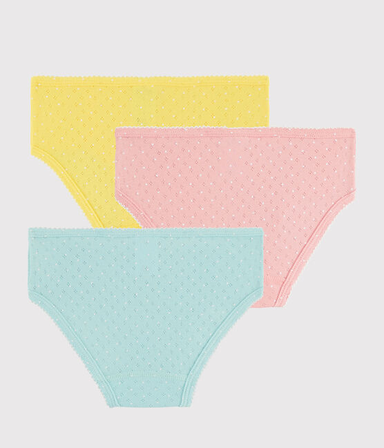 Girls' High-Rise Openwork Knickers - 3-Piece Set variante 1