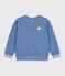 Children's plain cotton sweatshirt blue