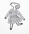 Dress Jean Jullien MARSHMALLOW white/DOTTIES
