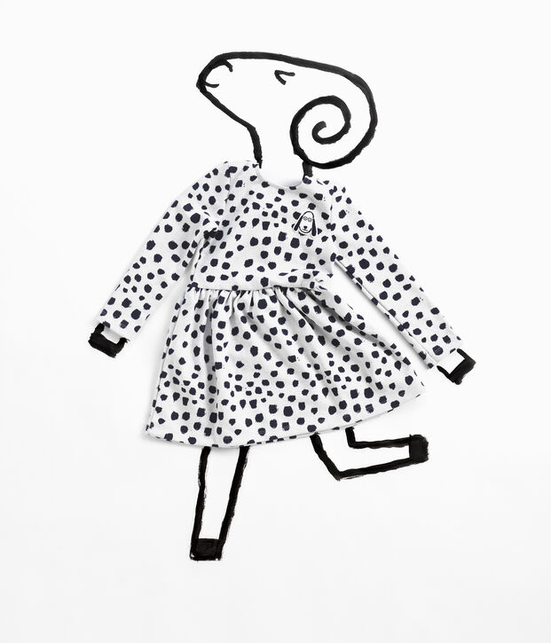 Dress Jean Jullien white/DOTTIES