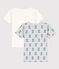 Boys' Short-Sleeved Dog Themed Cotton T-shirts - 2-Pack variante 1