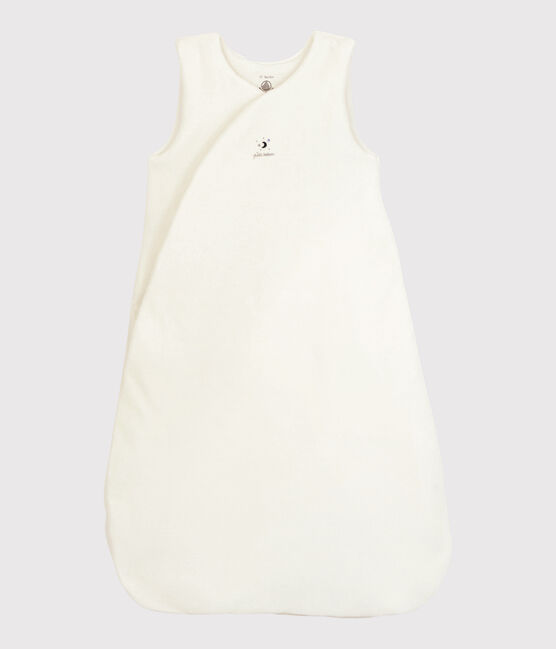 Unisex Organic Cotton Velour Baby Comforter MARSHMALLOW white