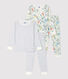 Boys' Pinstriped Dinosaur Print Cotton Pyjamas - 2-Pack