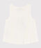Girls' Cotton Vest MARSHMALLOW white
