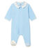 Baby Boys' Velour Sleepsuit TOUDOU blue