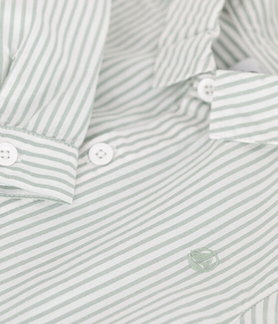 Babies' stripy cotton shirt PAUL /ECUME