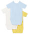 Baby Boys' Short-Sleeved Newborn Bodysuit - Set of 3 variante 1