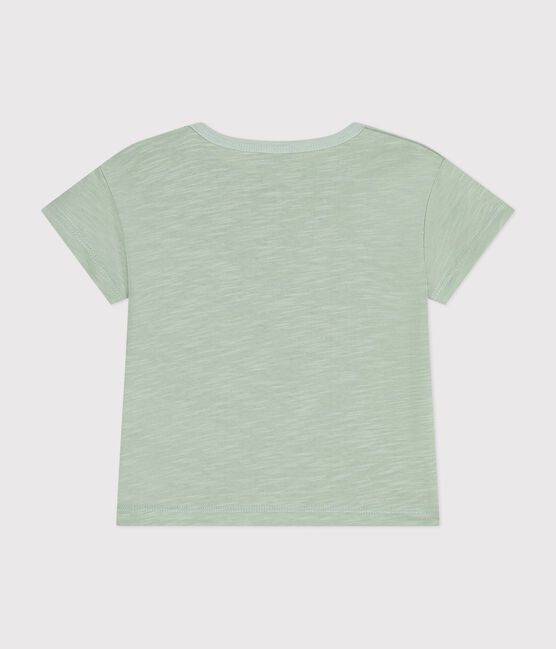 Babies' Short-Sleeved Slub Jersey T-Shirt HERBIER green