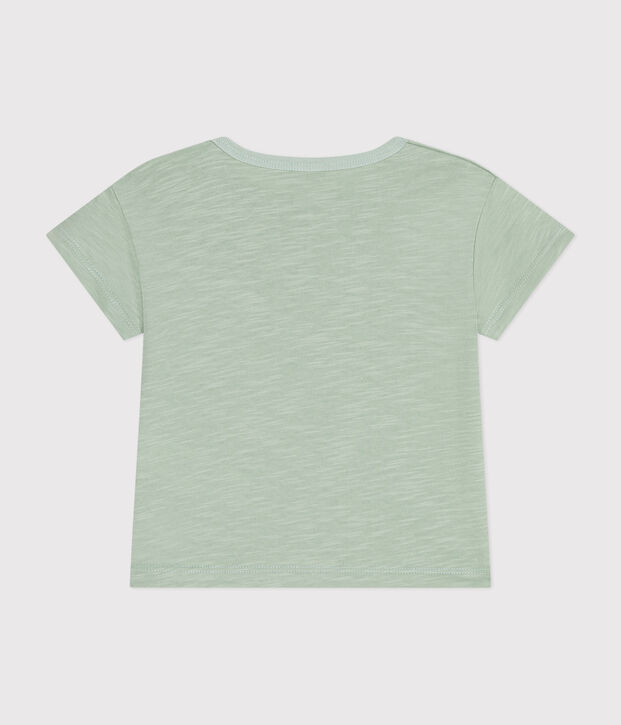 Babies' Short-Sleeved Slub Jersey T-Shirt green