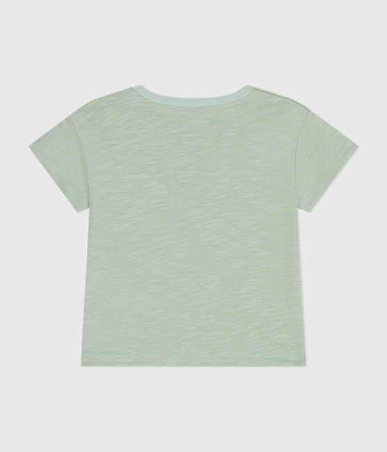 Babies' Short-Sleeved Slub Jersey T-Shirt HERBIER green