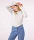 Women's plain rib knit long-sleeved Iconic T-shirt