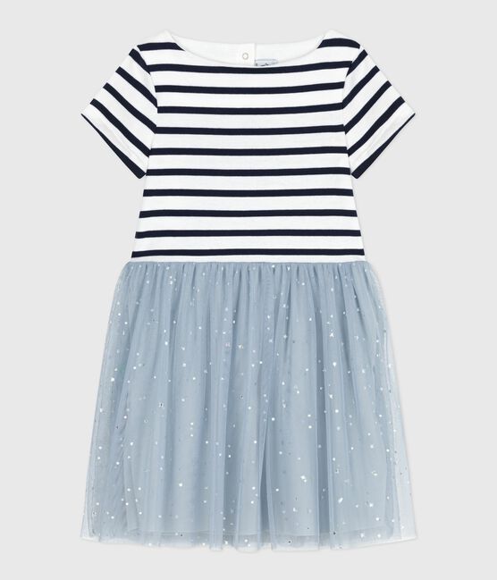Children's short-sleeved stripy cotton dress CO2 /MULTICO