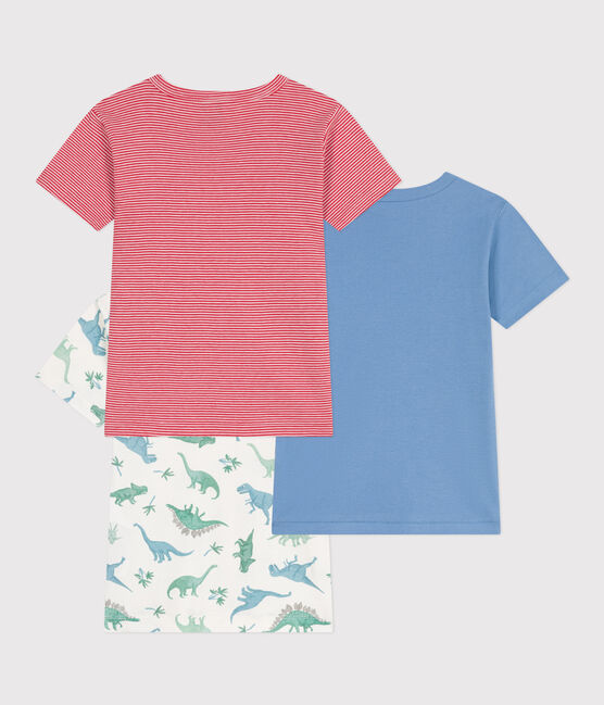 Children's short-sleeved cotton dinosaur T-shirts - 3-Pack variante 1