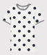 Women's Spotted Round-Neck Cotton T-Shirt