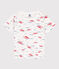 Boys' Short-Sleeved Patterned T-Shirt MARSHMALLOW white/MULTICO white