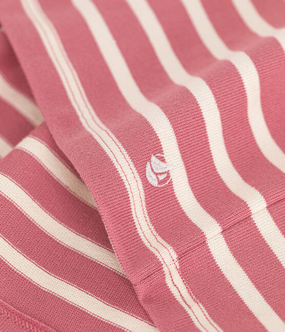 Girls' long-sleeved thick cotton dress ROSEWOOD pink/AVALANCHE