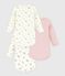 Pack of babies' long-sleeved floral-print cotton bodies variante 1