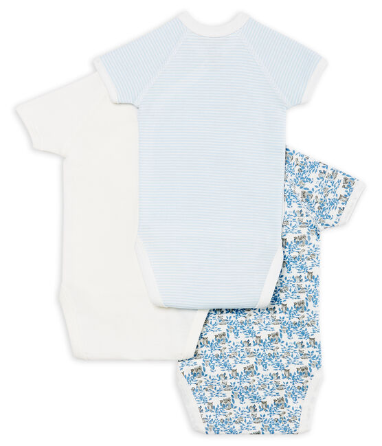 Short-sleeved newborn bodysuit - Set of 3 variante 1