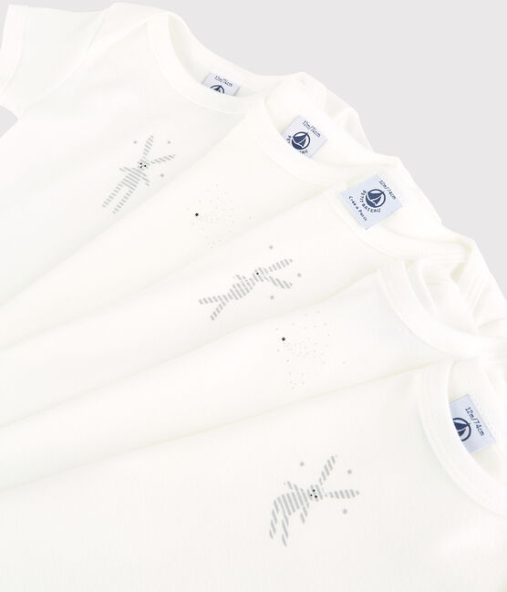 Babies' Rabbit Pattern Short-Sleeved Bodysuit - 5-Pack variante 1