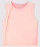 Baby Girls' Reversible Sleeveless Vest in Padded Rib Knit MINOIS pink/MARSHMALLOW white