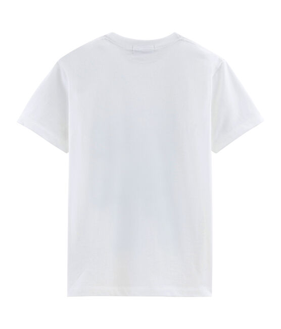 Unisex T-Shirt with Postcard Motif ECUME white