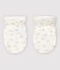 Babies' Organic Cotton Tube Knit Scratch Mittens