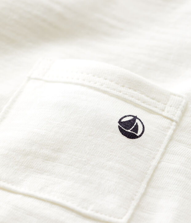 Babies' Plain Short-Sleeved Jersey T-Shirt white