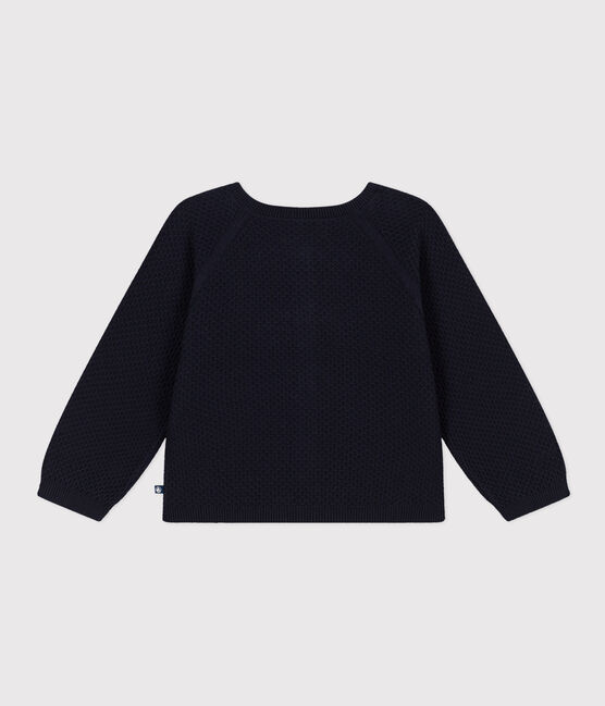 Girls' Cotton Cardigan SMOKING blue