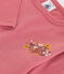 Babies' long-sleeved cotton T-Shirt ROSEWOOD pink