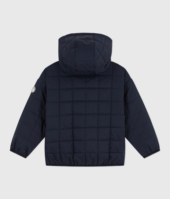 Children's plain light puffer jacket SMOKING blue