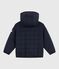 Children's plain light puffer jacket SMOKING blue