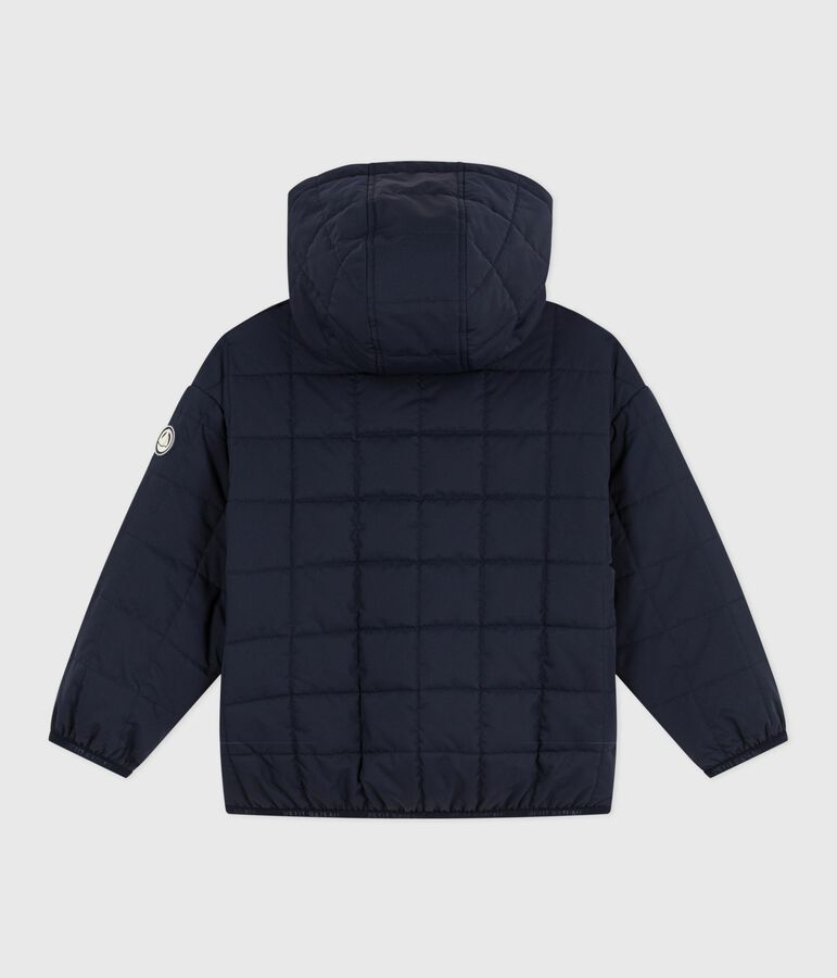 Children's plain light puffer jacket blue