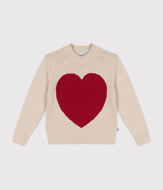 Girls' wool and cotton jumper AVALANCHE /CORRIDA