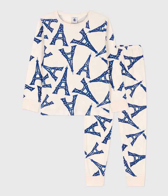 Unisex Paris Cotton Pyjamas AVALANCHE white/MULTICO