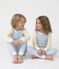 Children's stripy cotton pyjamas blue/multicolor