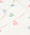 Children's cotton terry pyjamas with hearts Ecru/multicolor