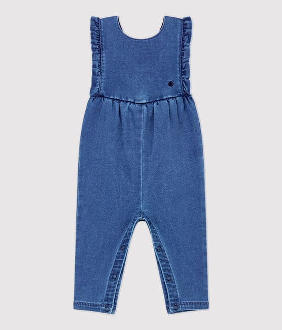 Babies' Denim Jumpsuit JEAN blue