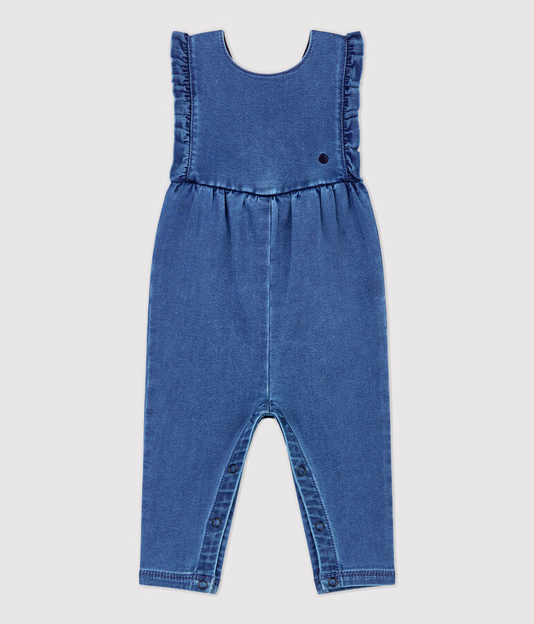 Babies' Denim Jumpsuit blue