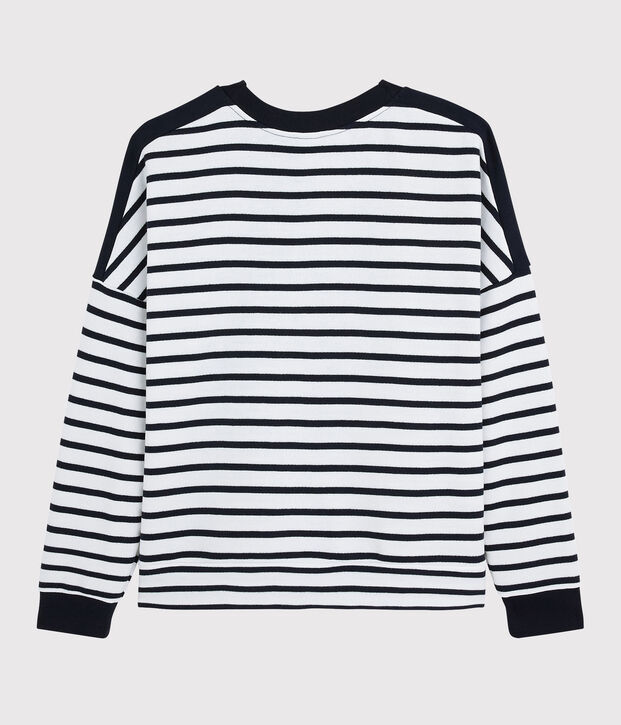 Women's sweatshirt white/blue