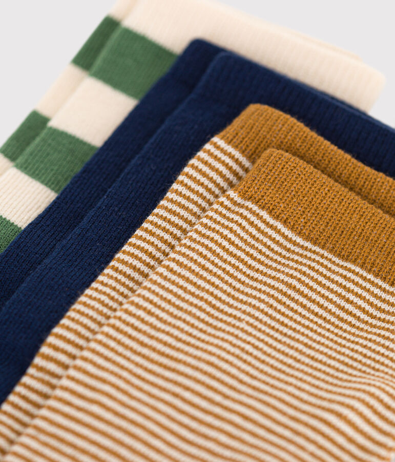 Children's stripy cotton socks - 3-Pack multicolor