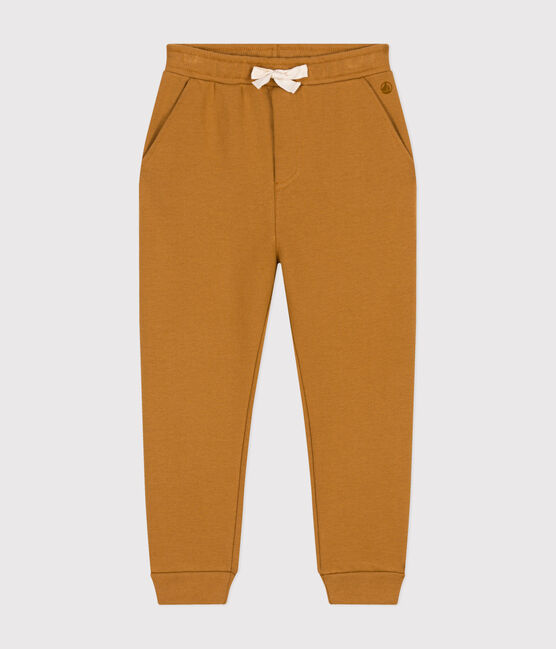 Boys' jogging trousers CUIVRE brown
