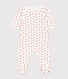Babies' Heart Patterned Velour Pyjamas