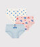 Girls' Cat Themed Cotton Briefs - 3-Pack variante 1