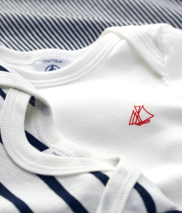 Babies' Long-Sleeved Bodysuit - 3-Pack multicolor