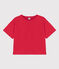 Women's Boxy Cotton T-Shirt PEPS red