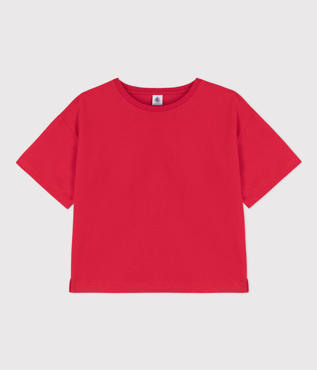 Women's Boxy Cotton T-Shirt red