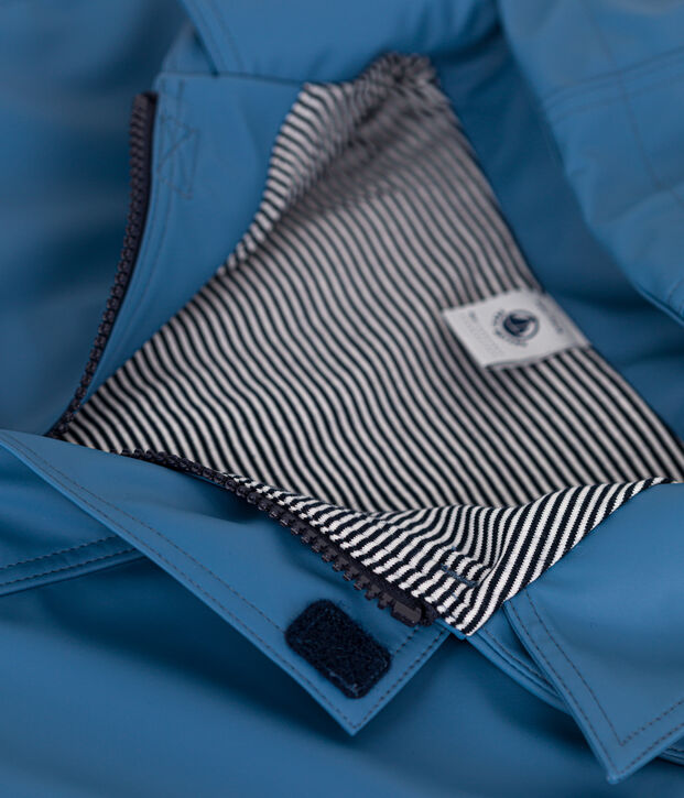 Children's unisex iconic recycled raincoat blue