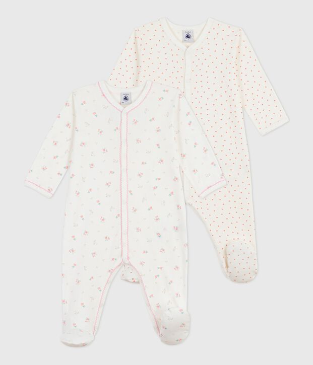 Pack of babies' printed cotton pyjamas multicolor