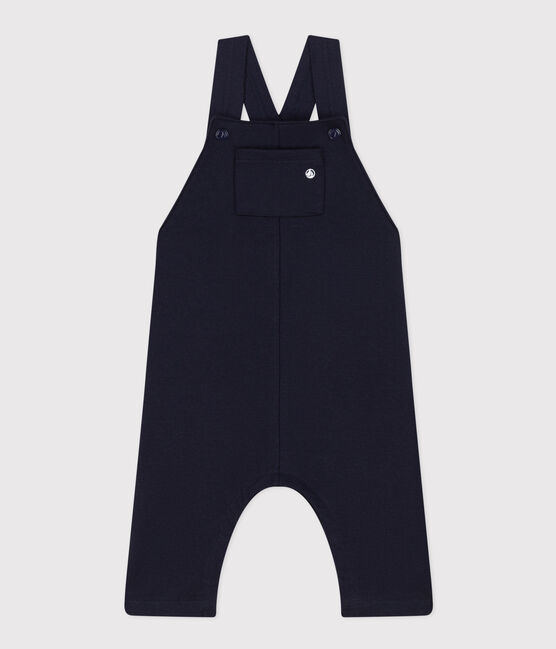 Babies' Thick Jersey Dungarees SMOKING blue